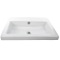 Rectangular White Ceramic Wall Mounted or Drop In Sink